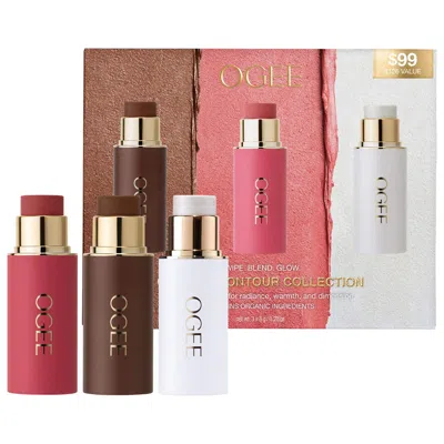 Ogee Crystal Contour Collection - Cream Bronzer Blush And Highlighter Set 0.28 Oz/8 G