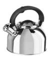 Oggi 1.9 Litre Whistling Tea Kettle In Silver Mirror