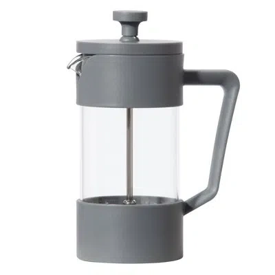 Oggi 3 Cup Borosilicate French Press Coffee Maker (350 Ml, 12 Oz) In Gray