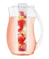 Oggi 3 Lt Acrylic Infusion Pitcher With Lid In Clear