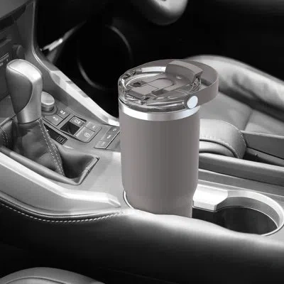 Oggi 30 oz Vacuum Insulated Tumbler W/lid & Handle - In Beige