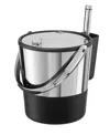 Oggi 3.8 Litre Ice Bucket With Flip Top Lid And Ice Scoop In Black