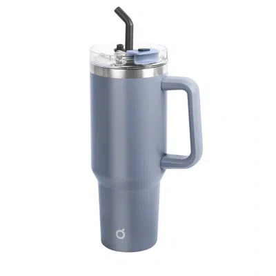 Oggi 40 oz Thermal Mug W/straw In Blue