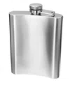 Oggi 8 Oz. Stainless Steel Hip Flask In Stainless Steel