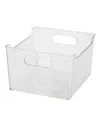 Oggi 9.75" X 9" X 6" Storage Bin With Handles In Clear