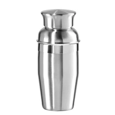 Oggi Barware 10 oz Stainless Steel Mini Cocktail Shaker In Silver