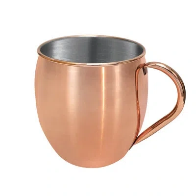 Oggi Barware 102 oz Stainless Steel Moscow Mule Mug In Brown