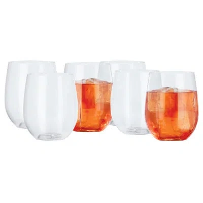 Oggi Barware 12 oz Shatterproof Tumbler - Set Of 6 In Clear