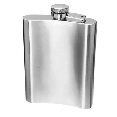 Oggi Barware 8 oz Stainless Steel Hip Flask