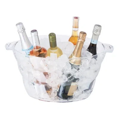 Oggi Barware Oval Beverage Tub In Clear