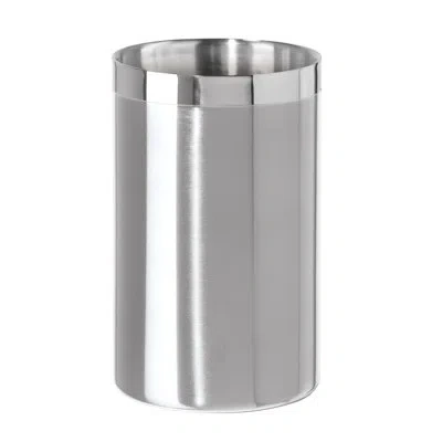 Oggi Barware Stainless Steel Wine Chiller In Silver