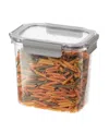 Oggi Clarity 3lt Leak-proof Airtight Food Storage Sealable Container With Lid In Clear,grey