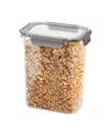 Oggi Clarity 4lt Leak-proof Airtight Food Storage Sealable Container With Lid In Clear,grey