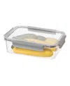 Oggi Clarity .5lt Leak-proof Airtight Food Storage Sealable Container With Lid In Clear,grey
