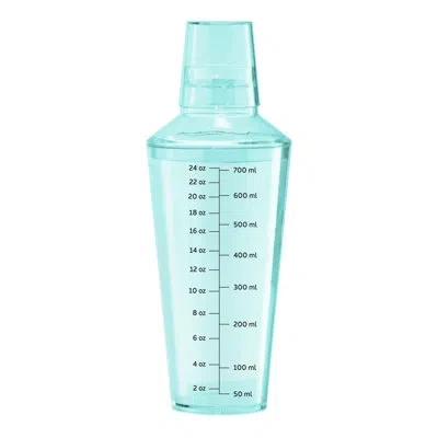 Oggi Cocktail Shaker, 24oz / 700ml, Aqua In Teal