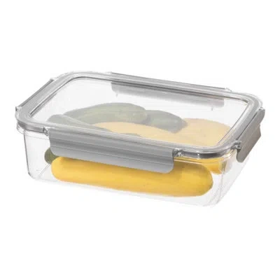 Oggi Fresh 100 Oz. Food Storage Container In Clear,gray