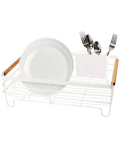 Oggi Large Basket Dish Drain With Utensil Caddy