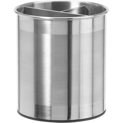 Oggi Neat Jumbo Rotating Utensil Crock In Silver