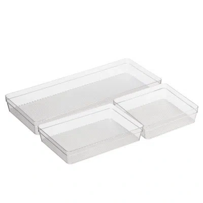 Oggi Neat Multi-purpose Drawer Organizers In Clear