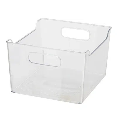 Oggi Neat Tall Storage Bin In Clear