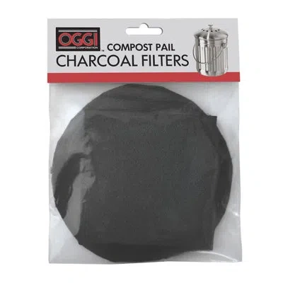 Oggi Prep 1 Gal. Wood Indoor Compost Filter In Black