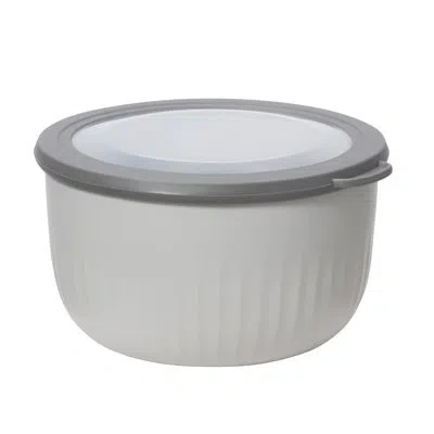 Oggi Prep & Serve Bowl W/ Lid (2.6 Qt) In Gray