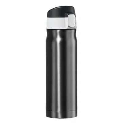 Oggi Refresh Caliber Vacuum Insulated Travel Flask (500 Ml, 17 Oz) In Black
