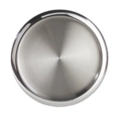 Oggi Serve Stainless Steel Tray In Silver