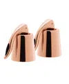 Oggi Set Of 2, Copper Plated Bottle Stopper In Copper