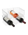 Oggi Set Of 2 Stackable Bottle Racks In Clear