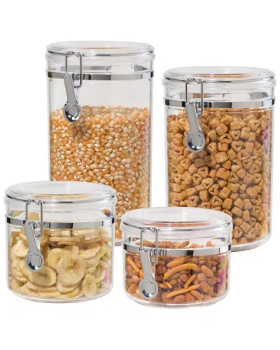 Oggi Set Of 4 Clamp Canisters