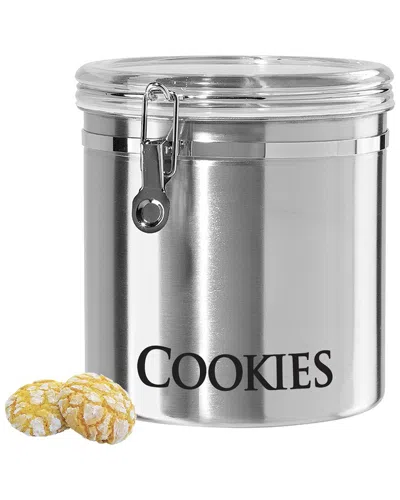 Oggi Stainless Steel Jumbo Cookies Clamp Canister