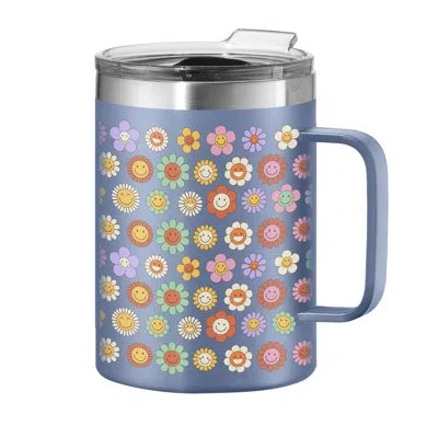 Oggi Thermomug Vacuum Insulated Tumbler (420 Ml, 14 Oz) In Blue