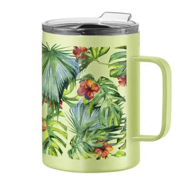 Oggi Thermomug Vacuum Insulated Tumbler (420 Ml, 14 Oz) In Green