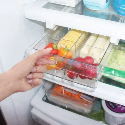 Oggi Undershelf Fridge Drawer - 12 X 8 X 3.5" In Clear