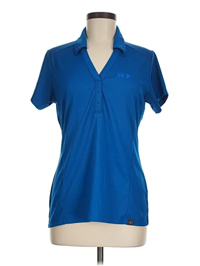 Pre-owned Ogio Short Sleeve Top Blue V Neck Tops