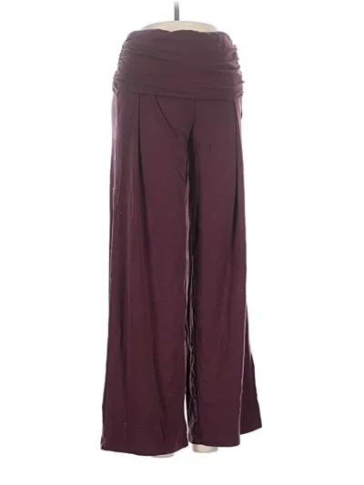 Pre-owned Ogl Active Pants In Burgundy