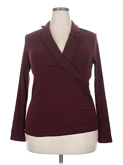 Pre-owned Ogl Cardigan Sweater In Burgundy