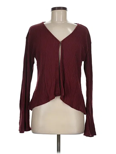 Pre-owned Ogl Cardigan Sweater In Burgundy