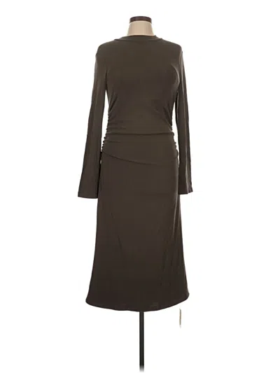 Pre-owned Ogl Casual Dress In Brown