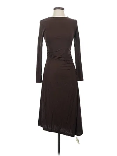 Pre-owned Ogl Casual Dress In Brown