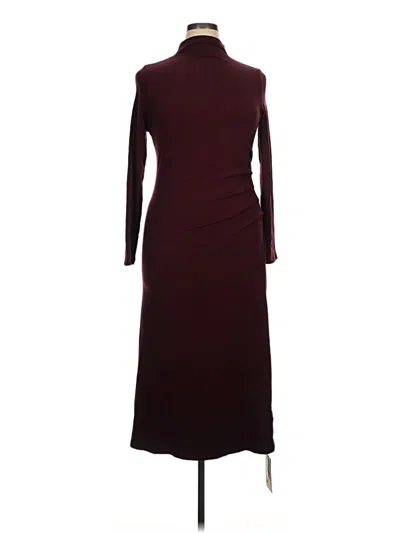Pre-owned Ogl Casual Dress In Burgundy