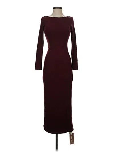 Pre-owned Ogl Casual Dress In Burgundy