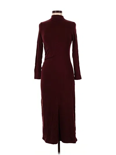 Pre-owned Ogl Casual Dress In Burgundy