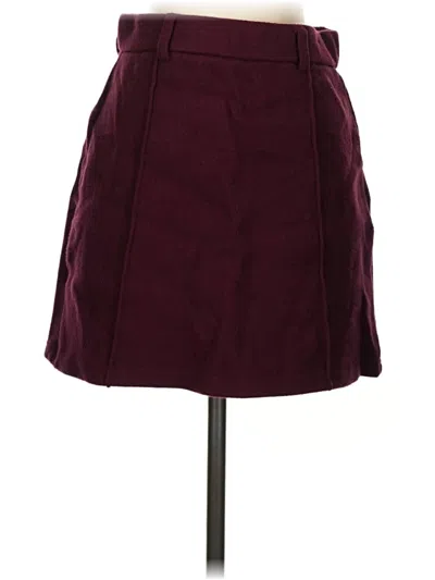 Pre-owned Ogl Casual Skirt In Burgundy