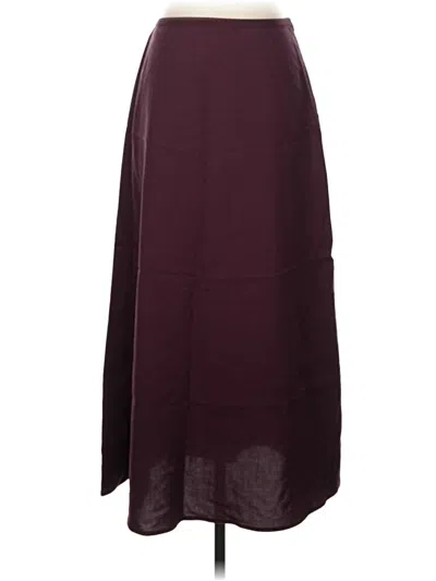 Pre-owned Ogl Formal Skirt In Burgundy