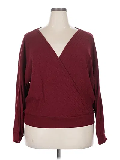 Pre-owned Ogl Kimono In Burgundy