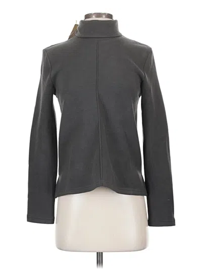 Ogl Long Sleeve Top Gray Turtleneck Tops In Blue