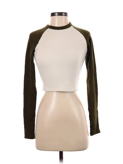 Pre-owned Ogl Long Sleeve Top Green Turtleneck Tops