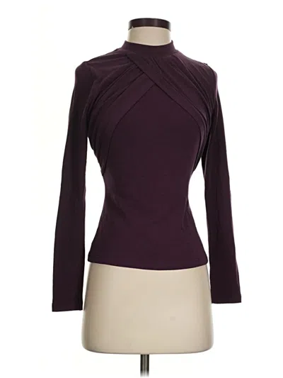 Pre-owned Ogl Long Sleeve Turtleneck In Burgundy